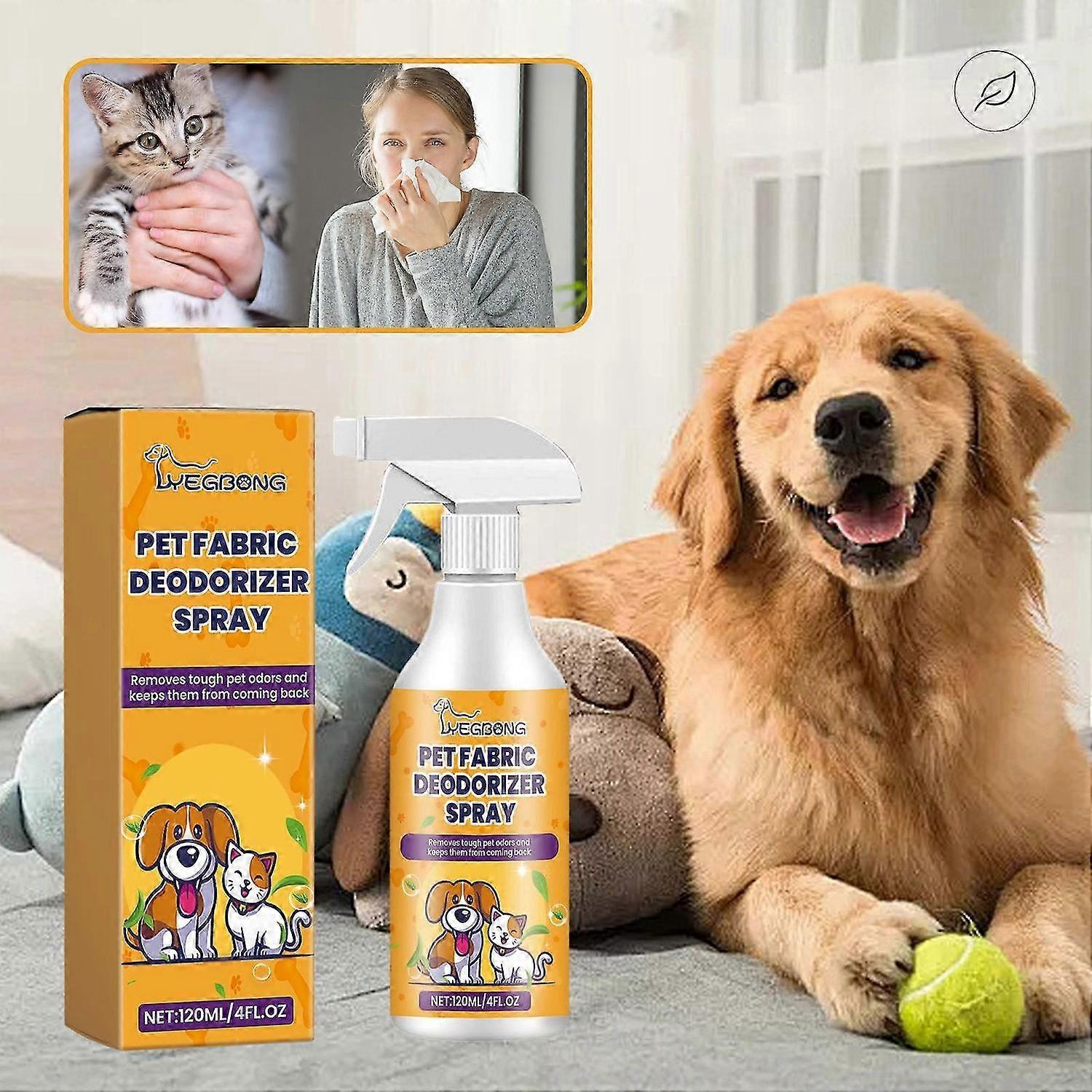 Pet Fabric Deodorizer Spray, 120ml Σπρέι Υφάσματος, Odor Fighter για Έντονη Οσμή, Refresher Spray με