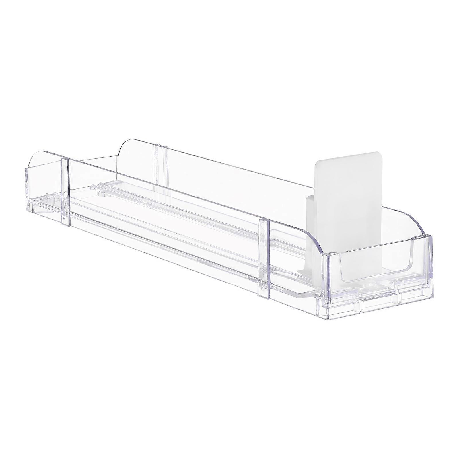 2Pcs Auto Pushing Display Holder for Shop Organization in Transparent Acrylic Material