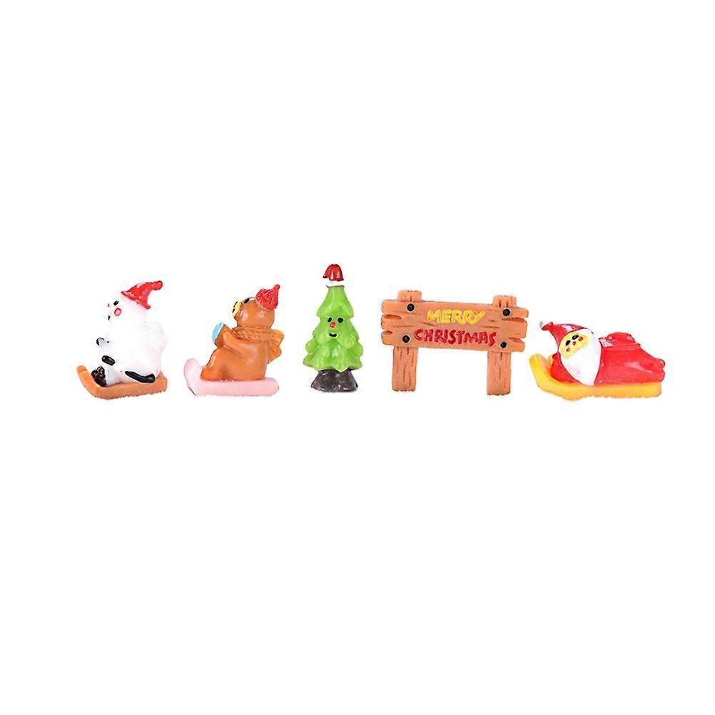 Multi Colored 10Pcs Desktop Decoration Christmas Ornament For Living Room Suitable For Festive Party Celebrations