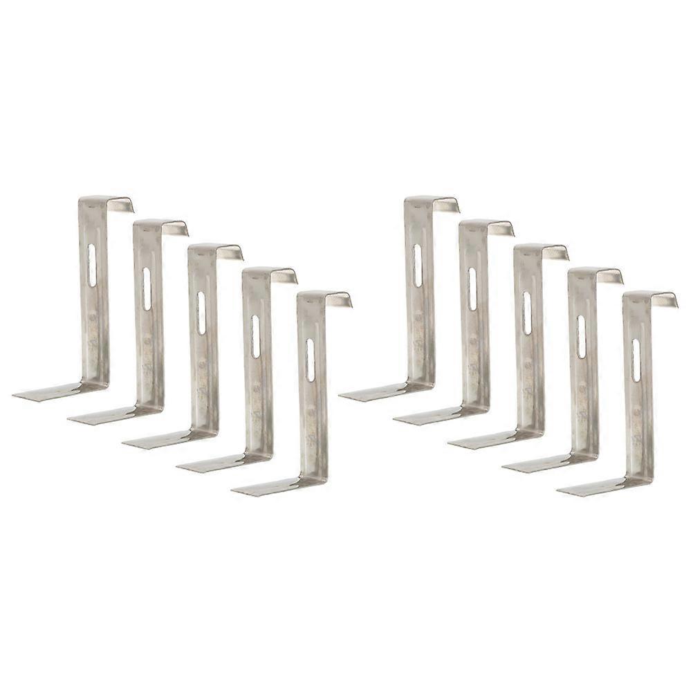 Here's a well structured product description for the **"10pcs Heavy Duty Non Slip Roof Tile Clips Reusable Iron Hooks For Roof Tile Fixing Durable
