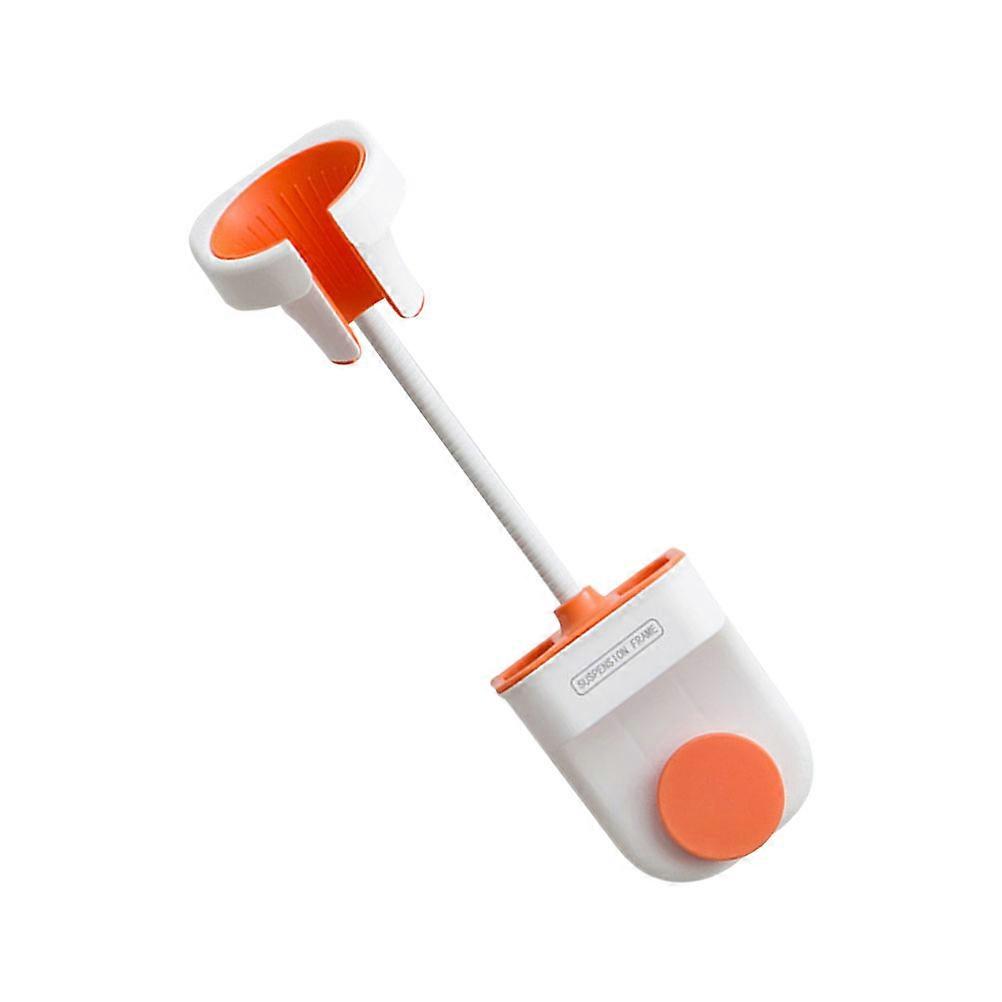 Orange Hair Dryer Holder Wall Mount Storage Box Plastic 360° Rotatable for Storage Use