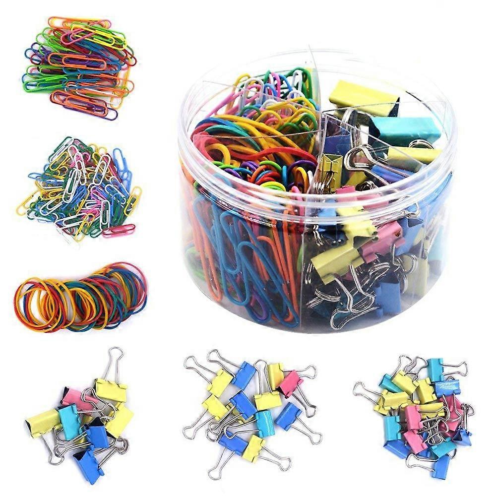 240Pcs Metal Binder Clips Document Management School Crafts Assorted Color 15mm