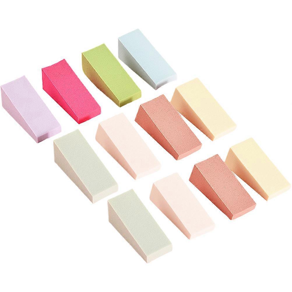 24PCS Manicure Art Sponges, Triangle Nail Sponge Blocks for DIY Gradient Nail Designs, Easy to Use, Portable for Home and Salon Nail Art