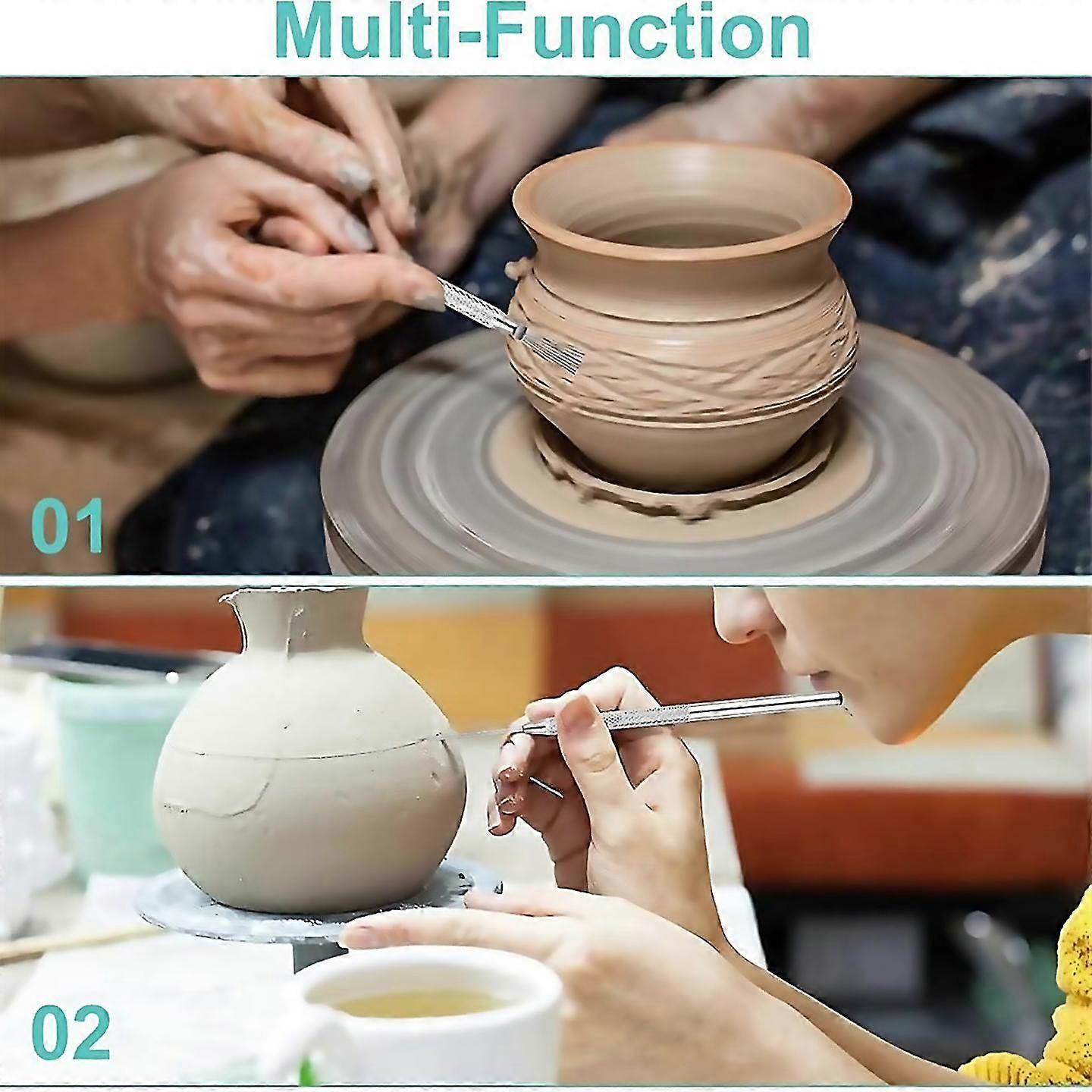 For 6 pcs clay needle tools 53 inch pottery tools carving modeling