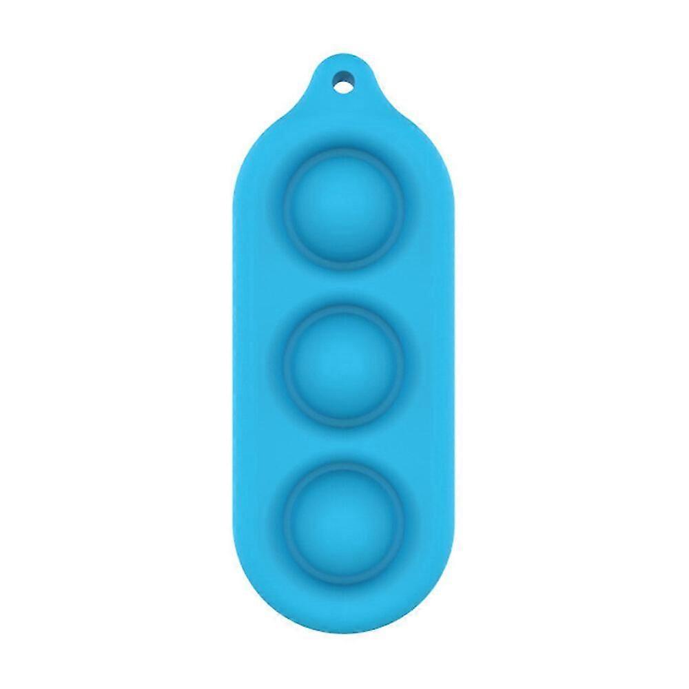 1pc Keychain Fidget Push Bubble Toy Decompression Artifact Brain Hand Training Ergonomic Stress Reliever Improve Concentration For Kids Adults