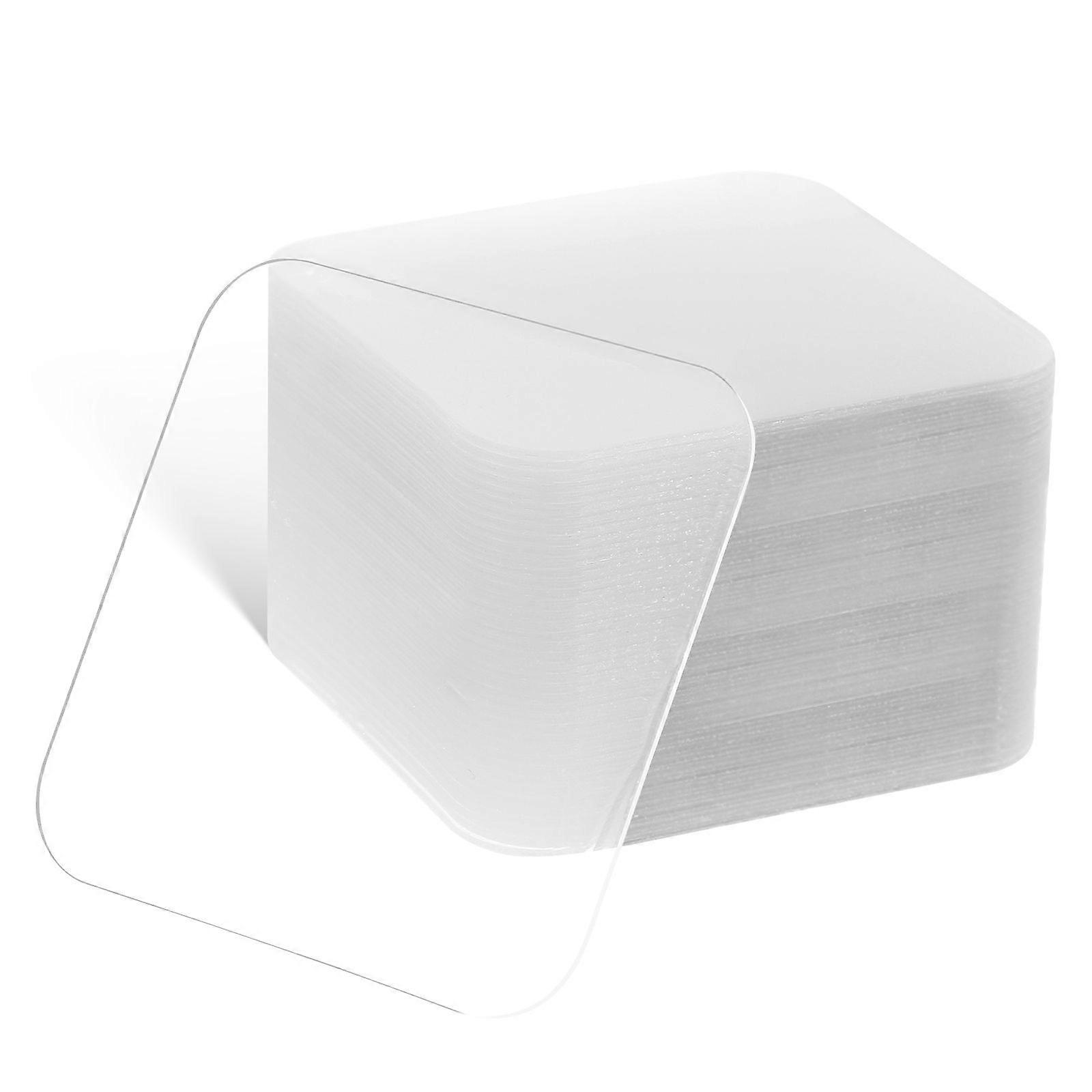 40pcs Mounting Tape Adhesive Squares Transparent Double Sided Adhesive Tape No Damage Mounting Squares Adhesive Mounting Pads