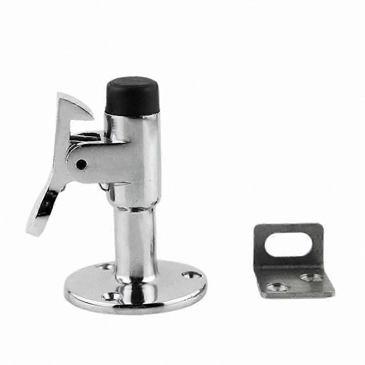 Heavy Duty 7cm Door Stop with Hook, Rubber Tip, and Spring Latch for Marine, RV, and Home Use