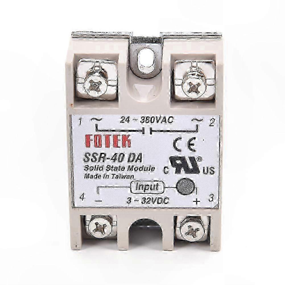 40A Solid State Relay with DC Control and Protective Flag for Industrial Use