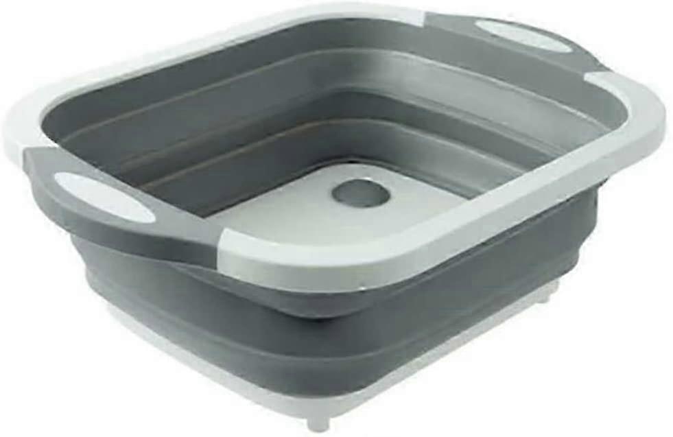 Foldable Vegetable Washing Basket with Drain Hole, Kitchen and Camping Use