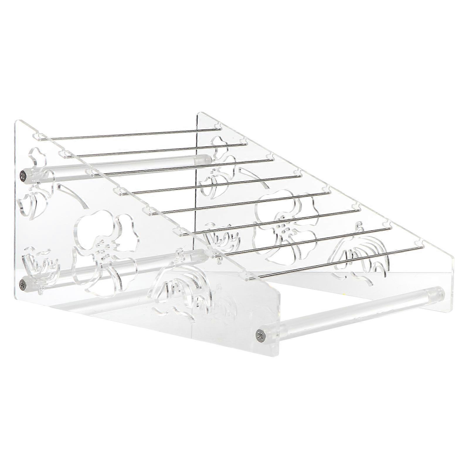 Acrylic Jewelry Display Rack for Storage Use with 8 Tiers 1Pcs Organizer