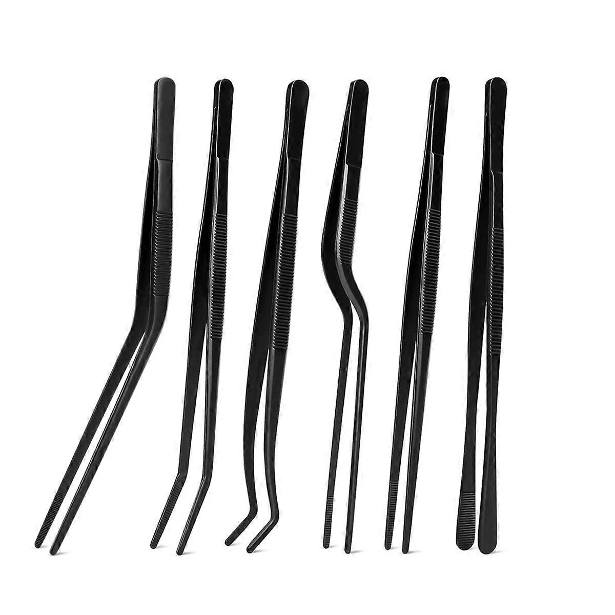 Tweezer Tongs Set,6 Pcs Kitchen Tweezers