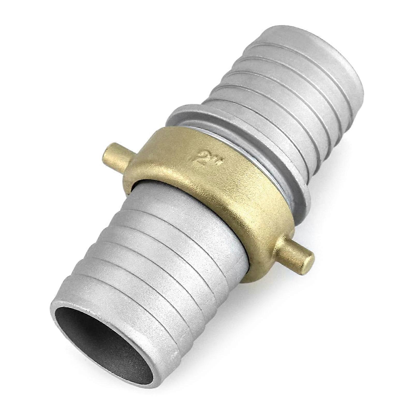 Aluminum Pin Design Pipe Fitting with 2 Inch Threads Strong Plumbing Joint Pipe Adapter for Industrial Pipe Systems Multicolor