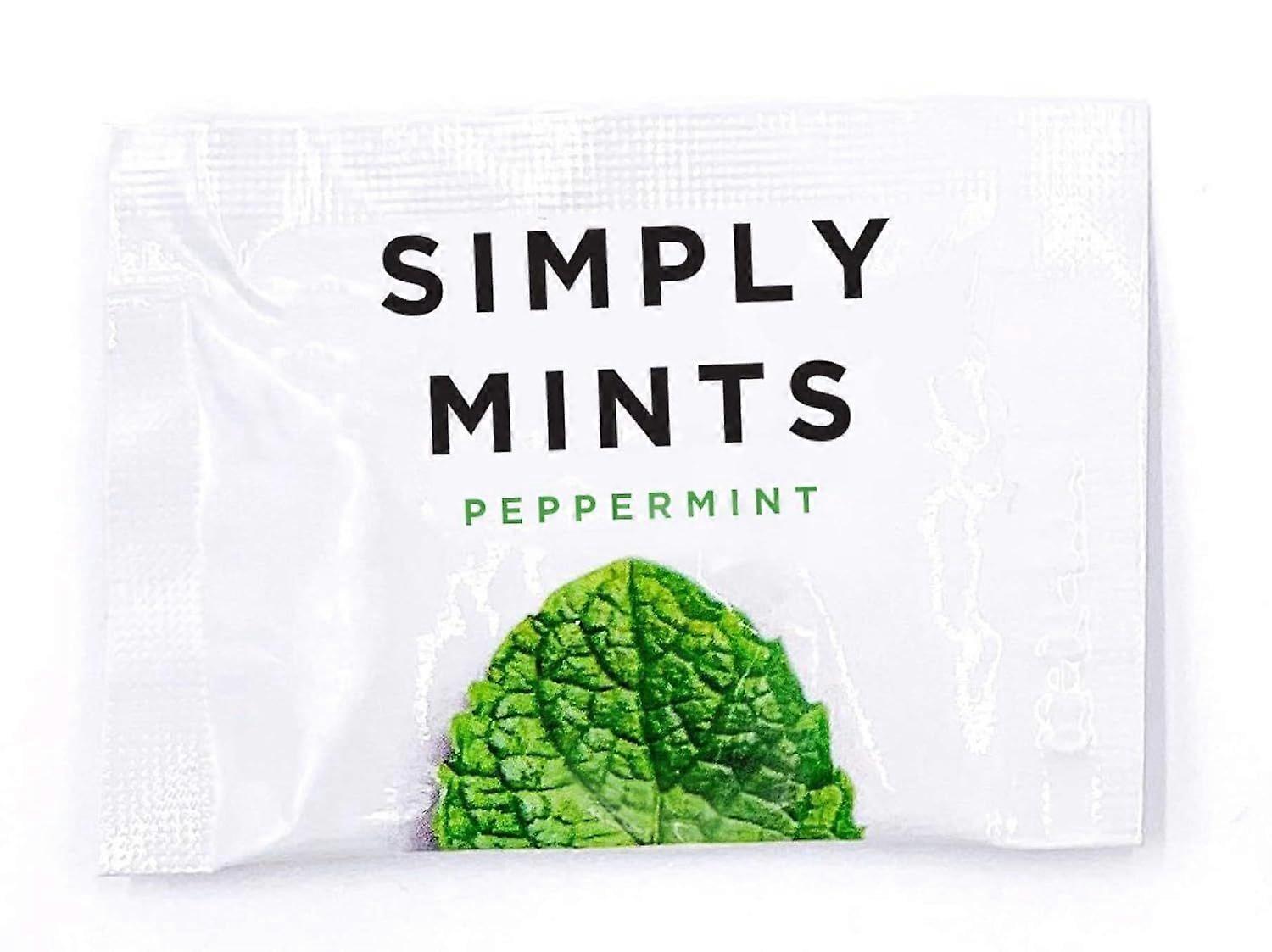 Mints | Individually Wrapped Mints | Peppermint | 50 Pouches | Breath Freshening, Vegan, N