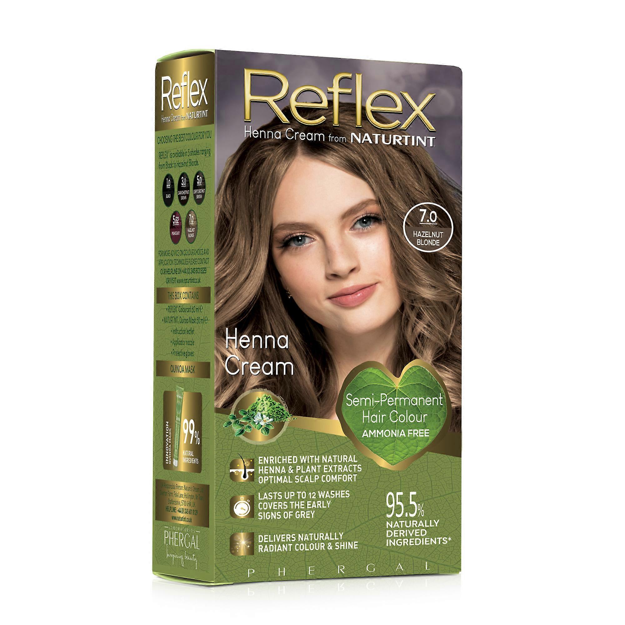 Naturtint, Reflex Hazelnut Blonde 7.0, 110ml