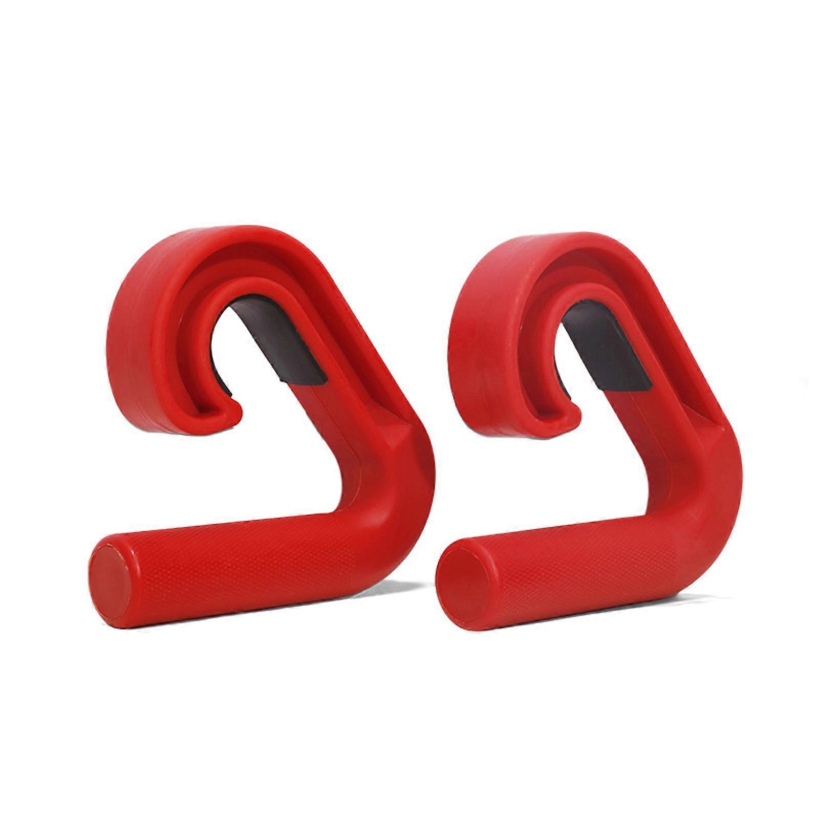Ergonomic Hook Shaped Fitness Training Handle Exercises Band Attachments Handle Pull Up Hand Grip Exercise Equipment Multicolor