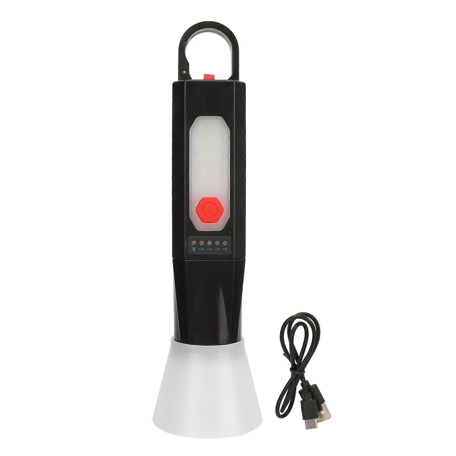 LED Work Light Multifunction Super Bright Rechargeable Handheld Flashlights with Hook for Outdoor Camping