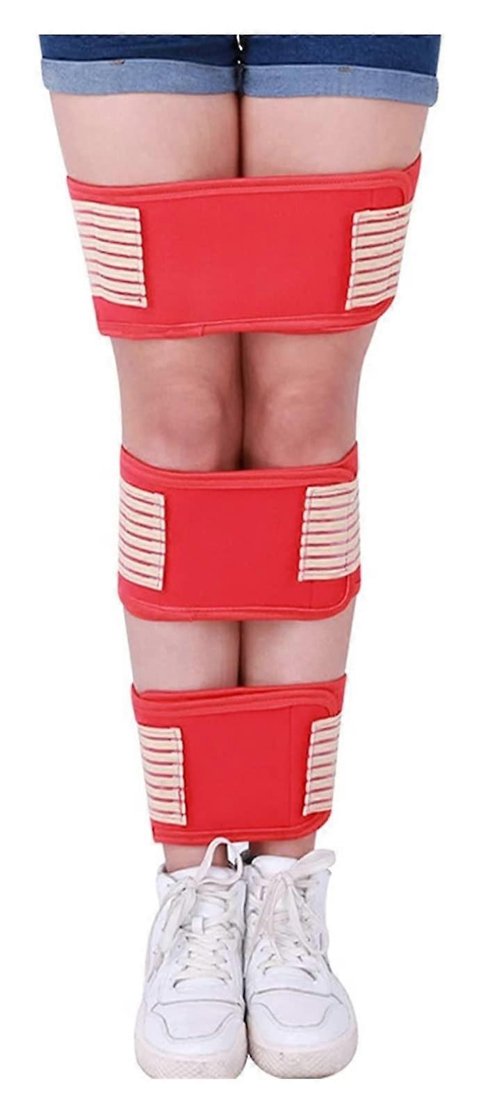 O X Leg Correction Belt Adjustable Extra Large Durable Leg Correction Device for Adult Posture Support Red 22.7.8