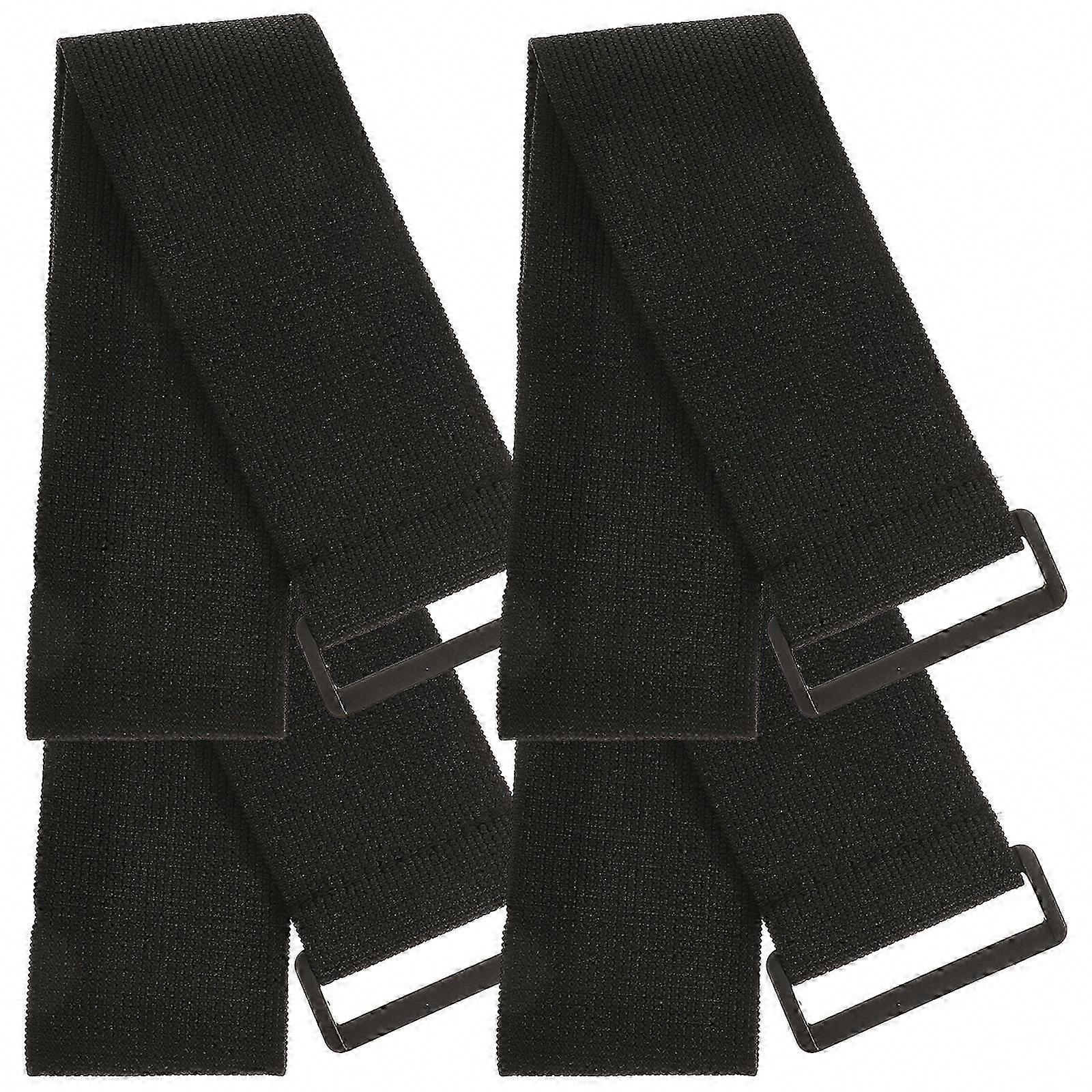 4pcs Hook and Loop Elastic Strap, Multipurpose Reusable Cinch Strap for Securing Items