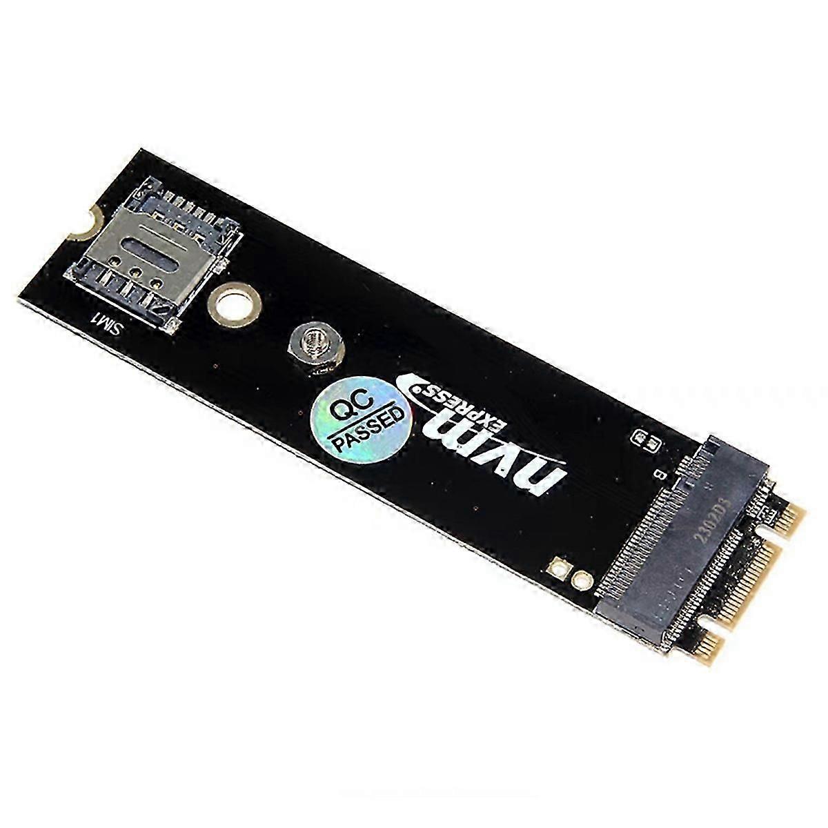 M.2 B-Key to PCIE Adapter Riser with SIM Card Slot for 4G 5G LTE Network Module M.2 M-Key/B-Key NVME