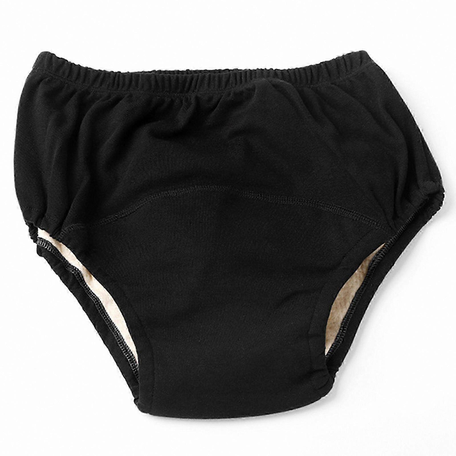 Reusable Absorbent Cotton Underwear for Incontinence Support - Washable Cloth Diaper Pants XXL Pink