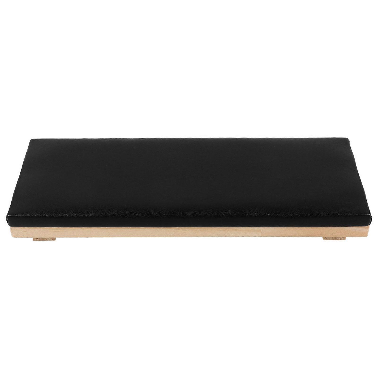 Press On Nail Stand Simple Nail Cushion Ergonomic Design Women Compact Size Black 1Set
