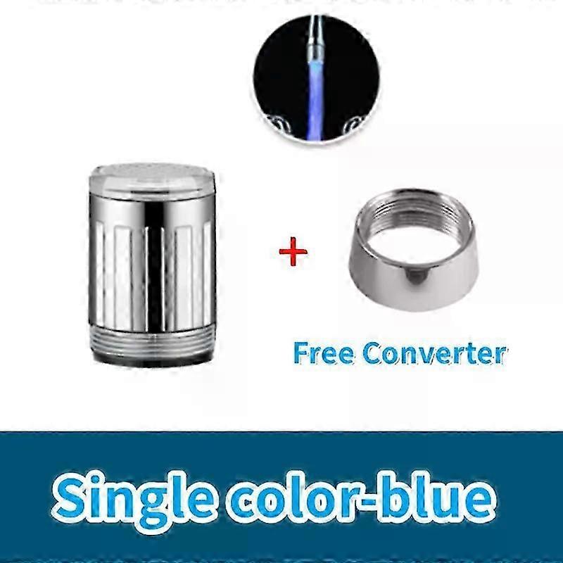 kitchen bathroom faucet nozzle with led temperature sensor