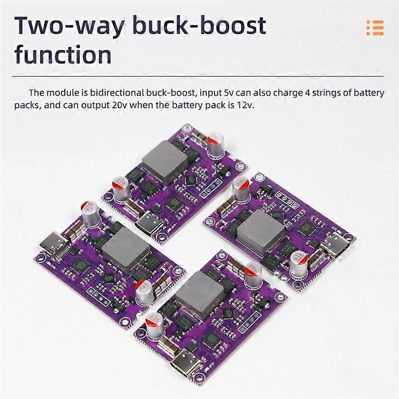 120W Two-Way Pd Fast Charging Module 4S Charging Treasure Module Circuit Board High Power Pd Fast C