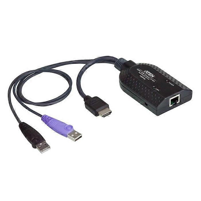 ATEN KA7168-AX HDMI USB Virtual Media KVM Cables - Black - RJ-45, USB A, HDMI Connector