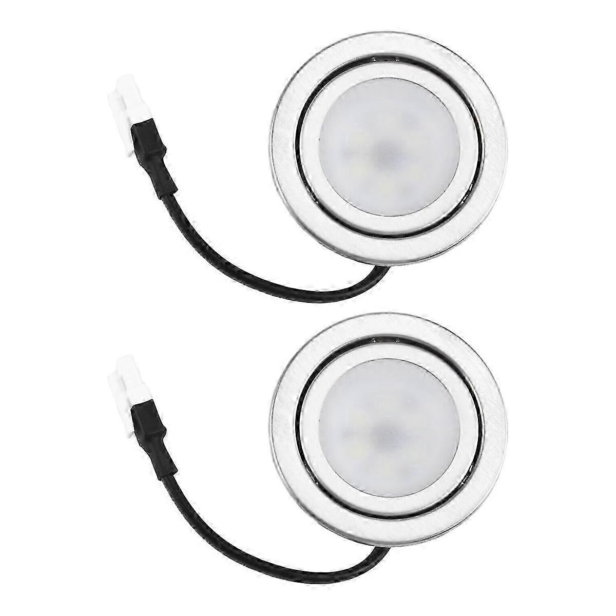 2pcs Stainless Steel Range Hood LED Light Bulbs - DC 12V, Replacement for Kitchen Ventilation Systems