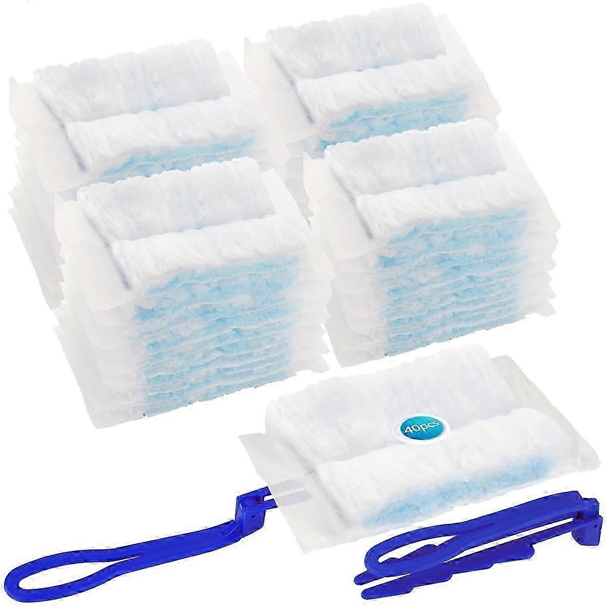 Microfibre Duster Refills Kit - 40 Pcs, Dust Catchers for Dusters - Refill Spare Part