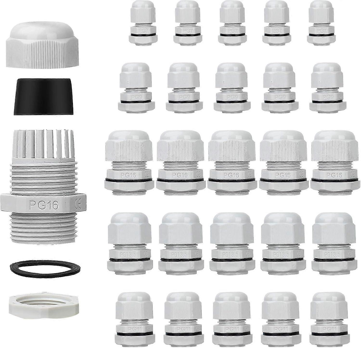 BETT 25db Vízálló tömszelencék - állítható - PG7 PG9 PG11 PG13.5 PG16 -