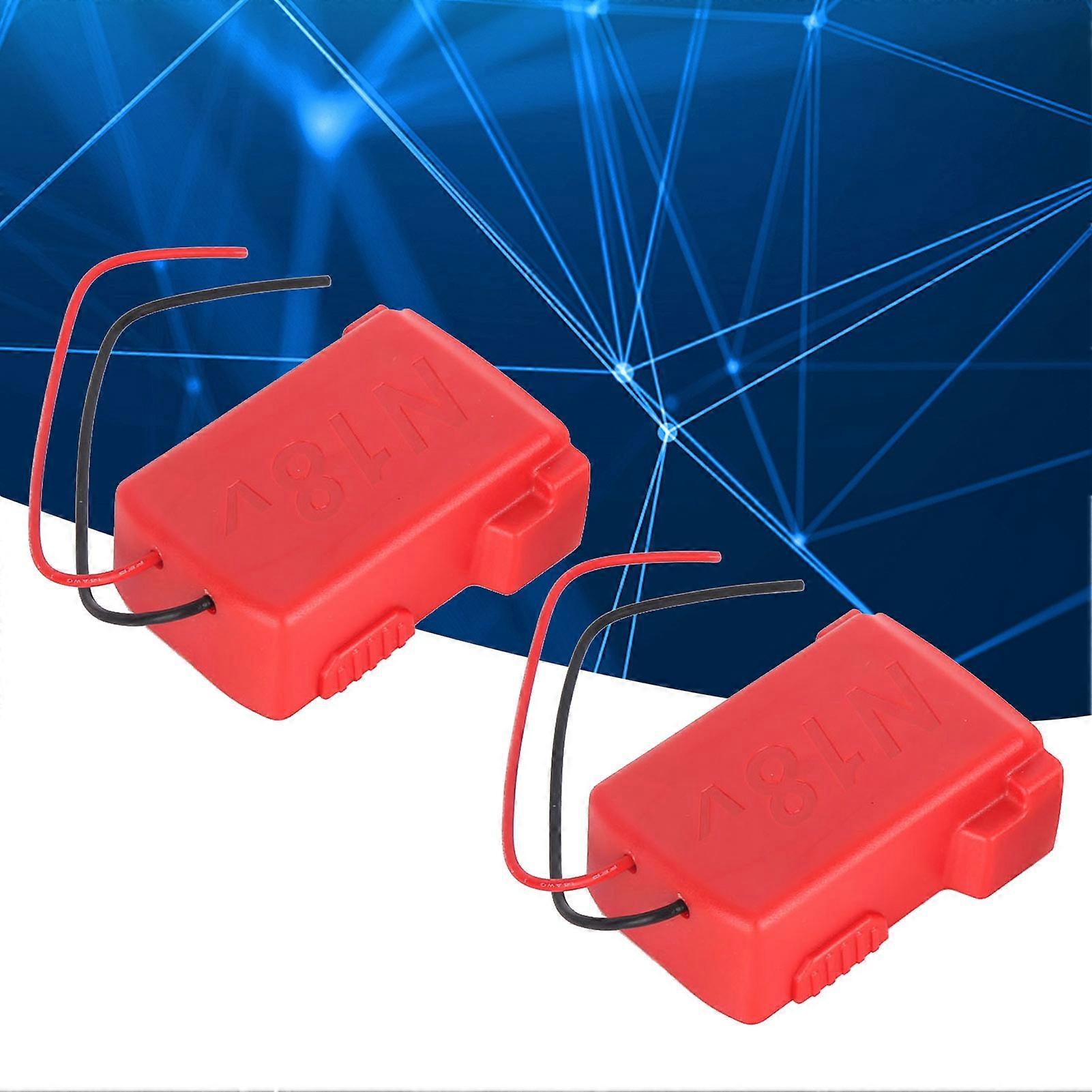 2 Sets Battery Adapter Dock Power Mount Connector Electrical Supplies for Milwaukee M18 18V