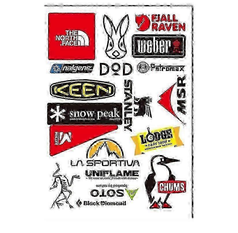 ملصقات المغامرة في الهواء الطلق ممارسة تسلق الجبال ملصقات التخييم