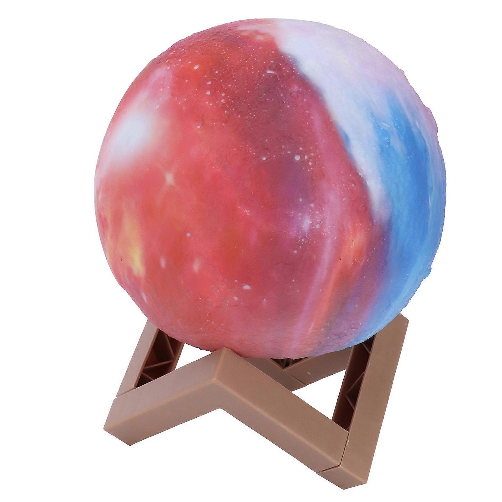 LED Moon Lamp 15cm Colorful Night Light with Base, 7 Colors
