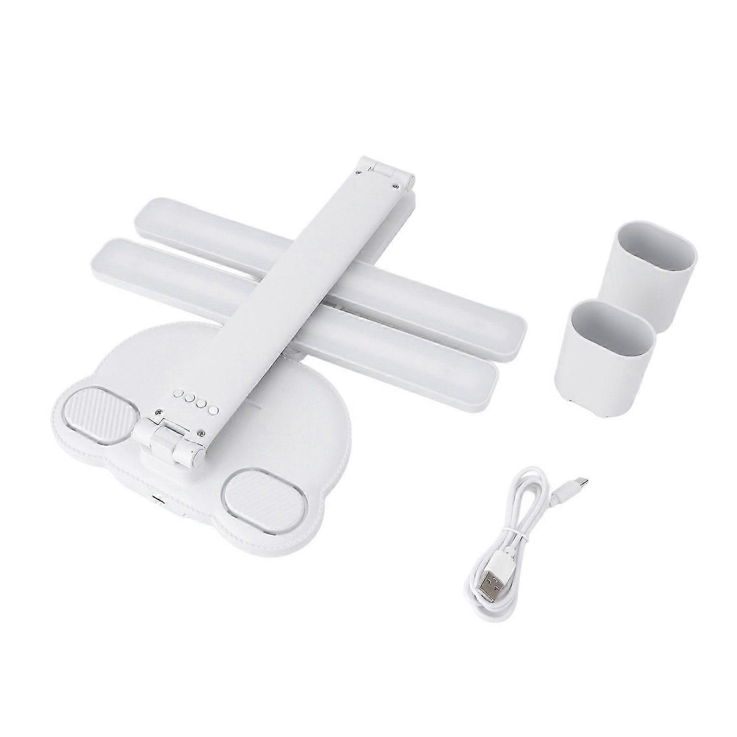 2025 Latest Model LED Desk Light 2000mAh Battery Dimmable Foldable with Pen Ho...