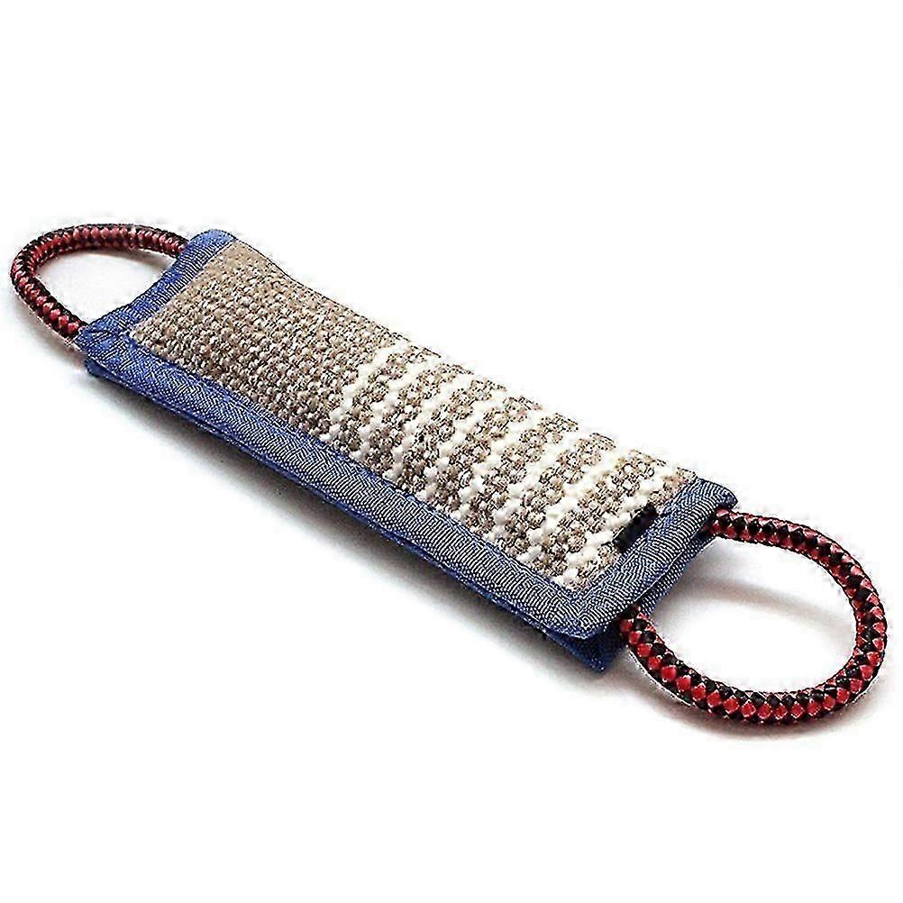 2025 Latest Model Funny Dog Bite Tug Toy with Two Handles Dog Pillow Jute Bite