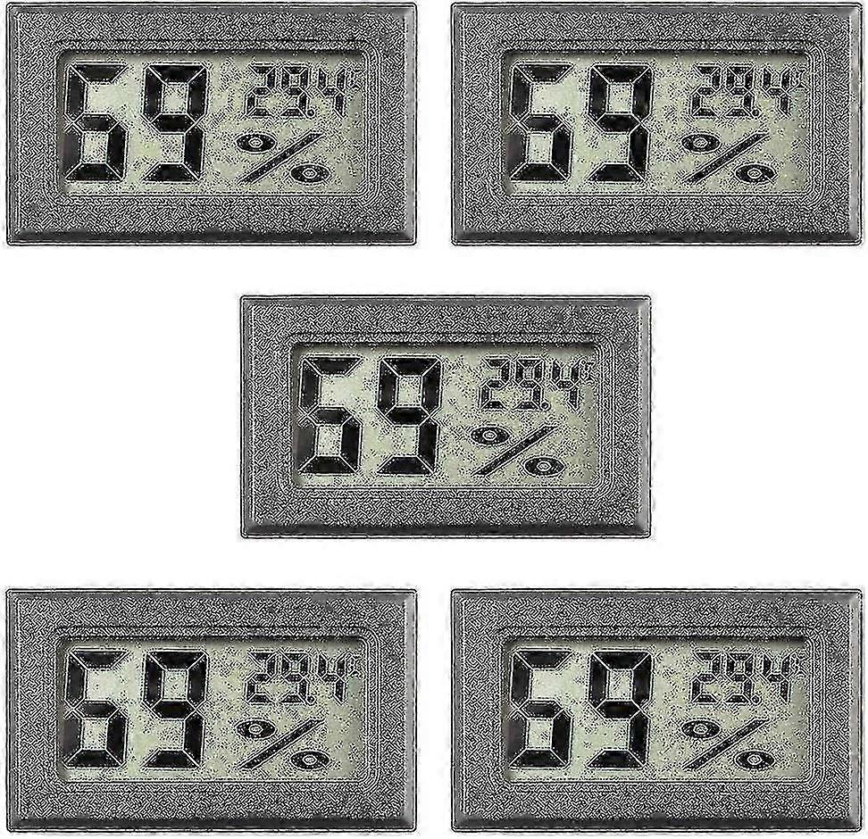 5Pcs Mini Digital Thermometer Hygrometer LCD Indoor Monitor for Home