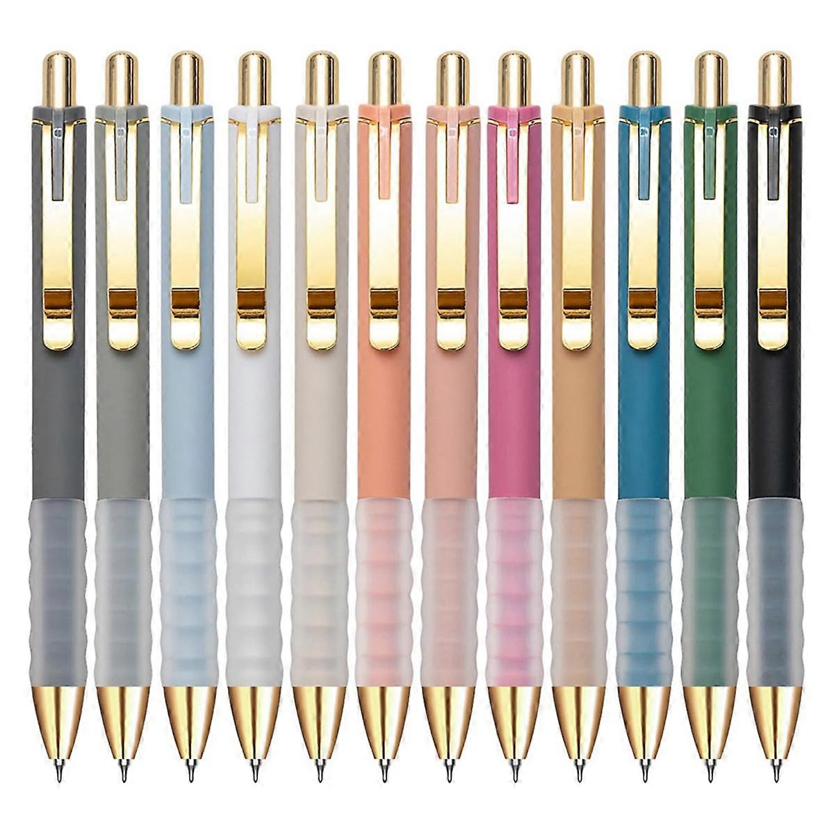 Gel Pens Black Ink Pen 0.5mm Fine Point Pens Smooth Writing Retractable Office Supplies (12-Count)