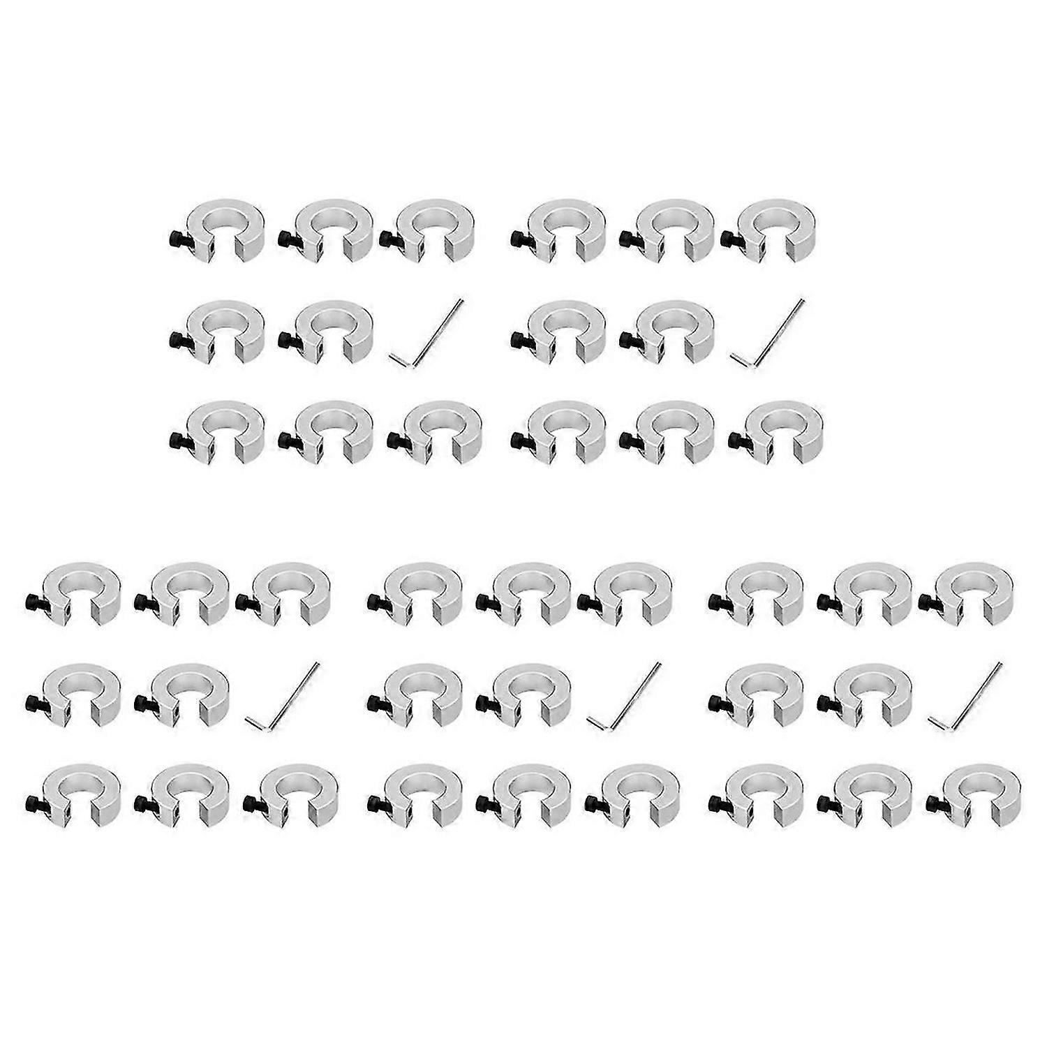 8Pcs SBR20 Linear Rail Stop Collars Aluminum Alloy