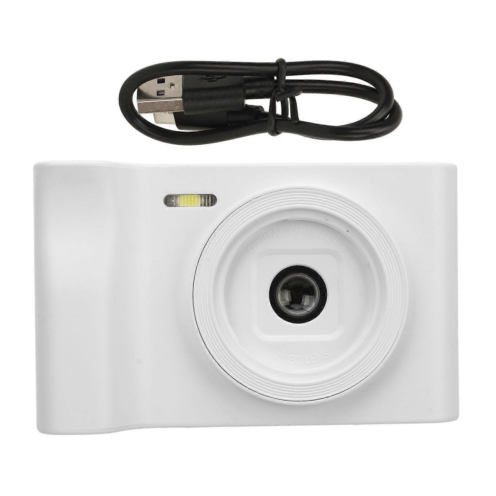 2.8in HD 1080P Digital Camera Video Camera with 8X Digital Zoom 20MP Vlogging Camera Small Portable Digital Video Camera White