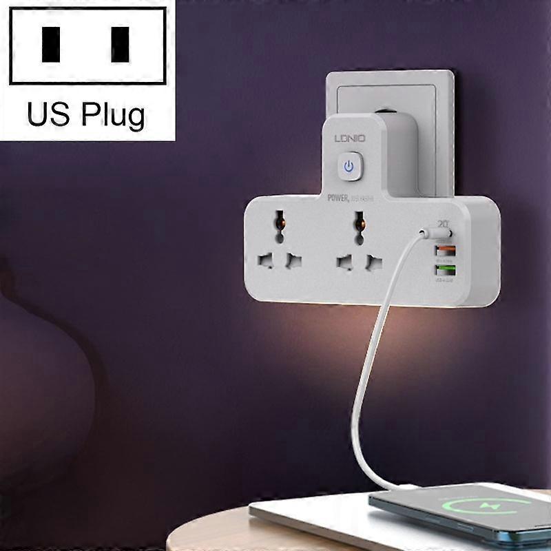 LDNIO SC2311 2 + 3 USB Ports Wireless Socket, Spec: US Plug US Plug
