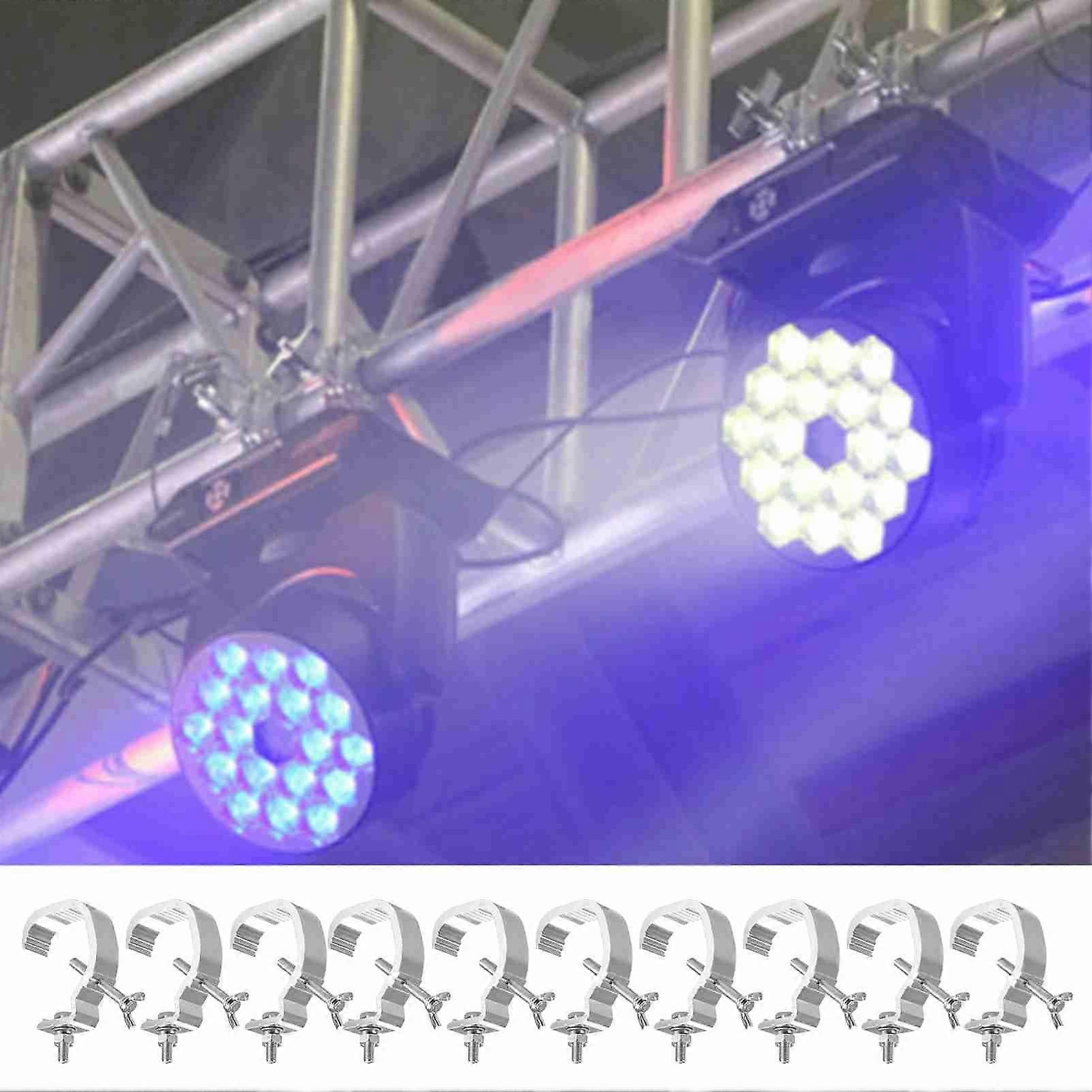 10pcs Stage Lights Clamp 44lb Load Capacity Aluminum Stage Light Clamp Hook for Stage Party