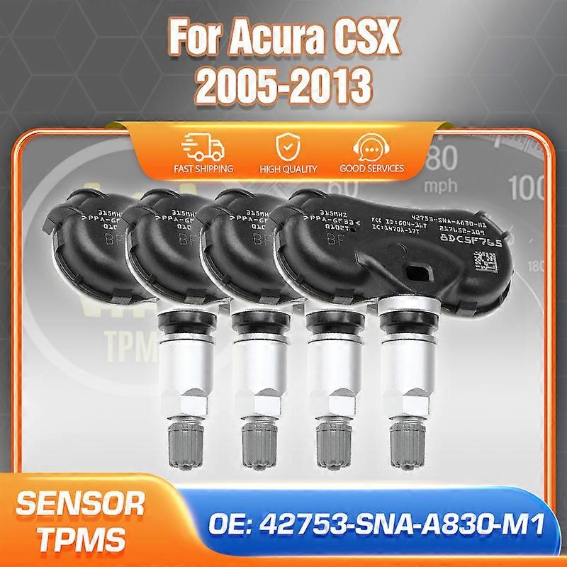 Applicable 1/4pcs For Acura CSX 2005 2006 2007 2008 2009 2010 2011 2012 2013 TPMS Sensor Tire Pressure Monitoring System 42753-SNA-A830-M1