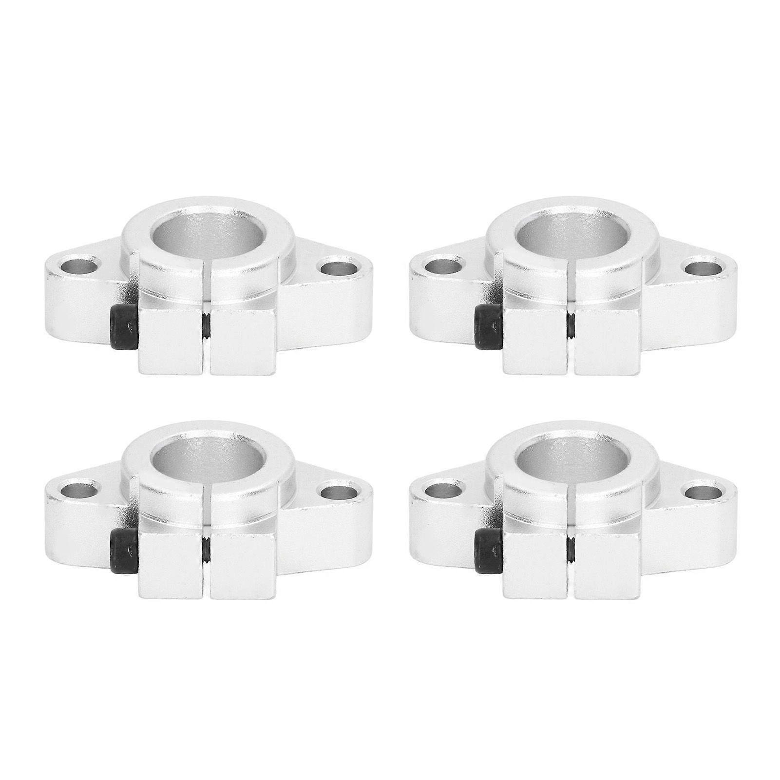 4 Pcs Rail Guide Support Aluminum Alloy Linear Motion Rail Shaft Bracket for Precise Equipment SHF20
