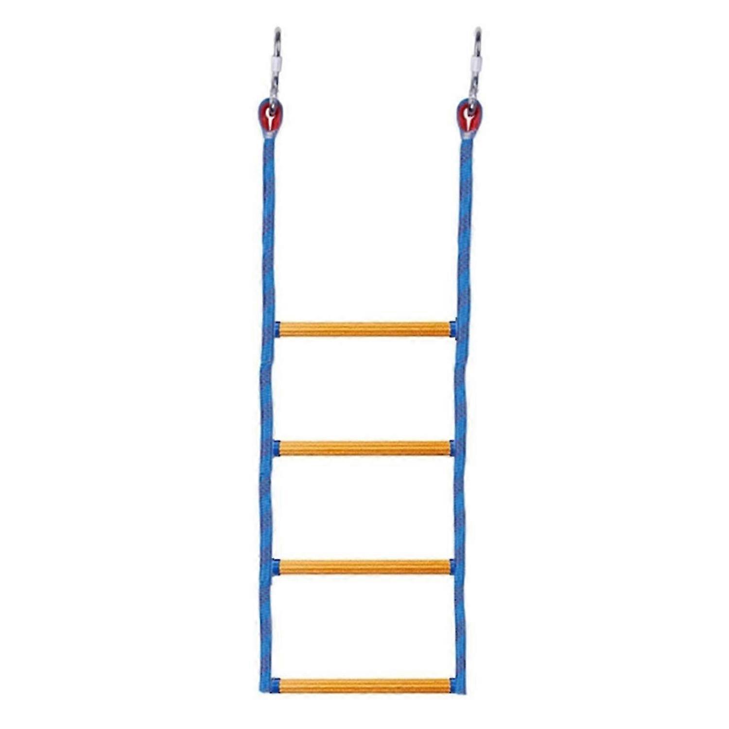 Folding Kayak Boat Rope Ladder 4-Steps Marine Rope Ladder,A