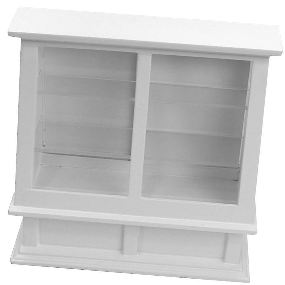 Egg Cake Cabinet Miniature Wooden Cake Storage Cabinet for Decor Durable