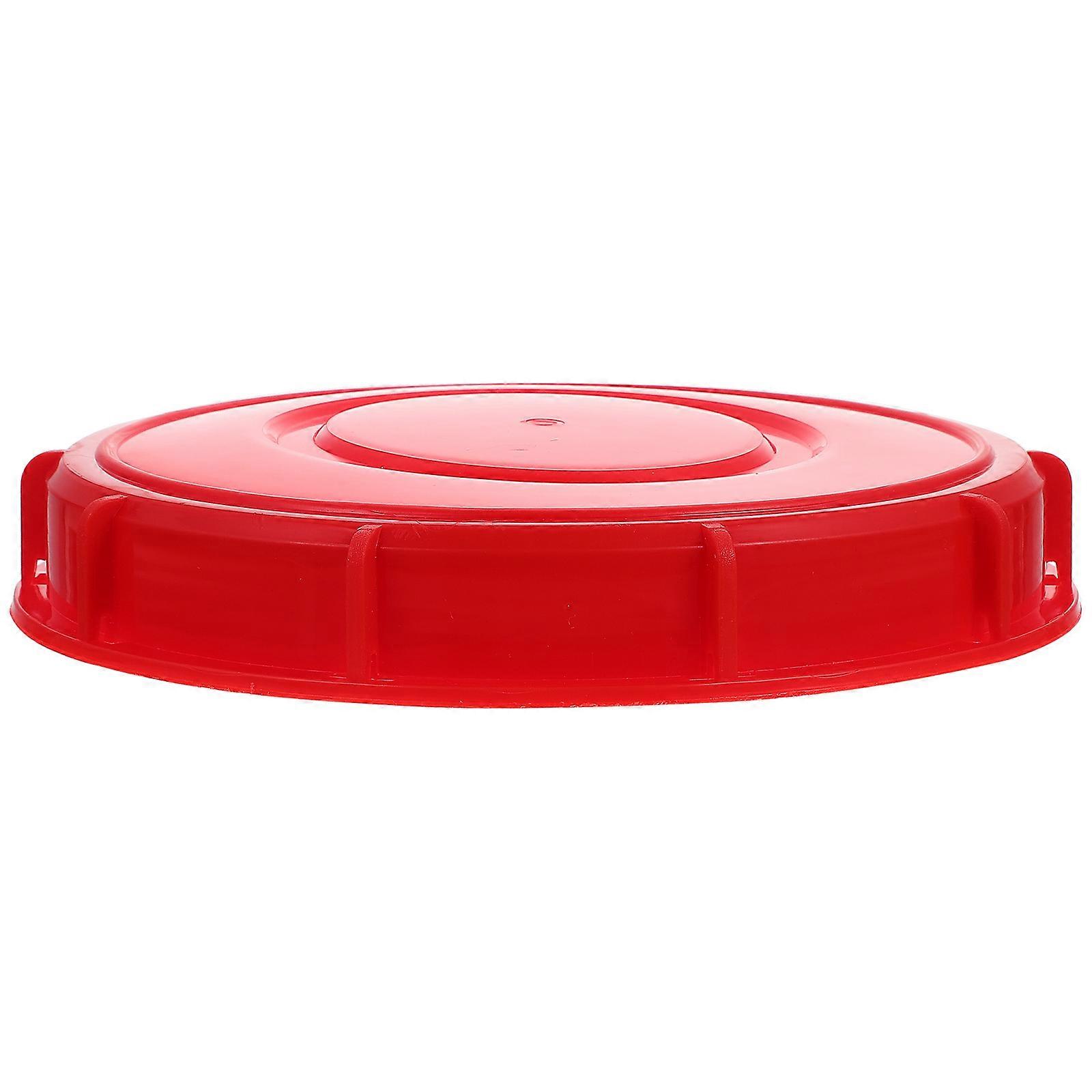 Twisting Bucket Lid Leak-Proof Bucket Seal Cover for Drums Durable Red Plastic Sealing 1Set
