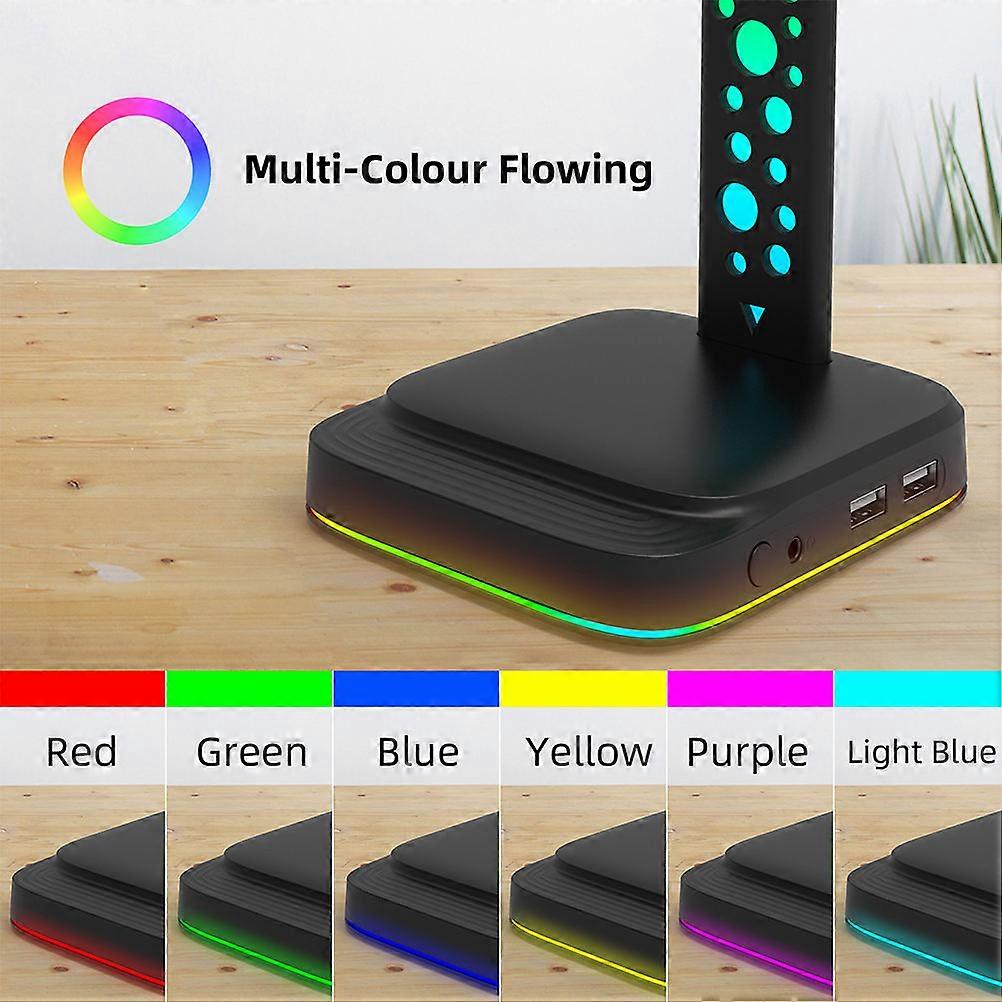 Earphone Stand LED Headphone Stand with USB Hub for Home Use