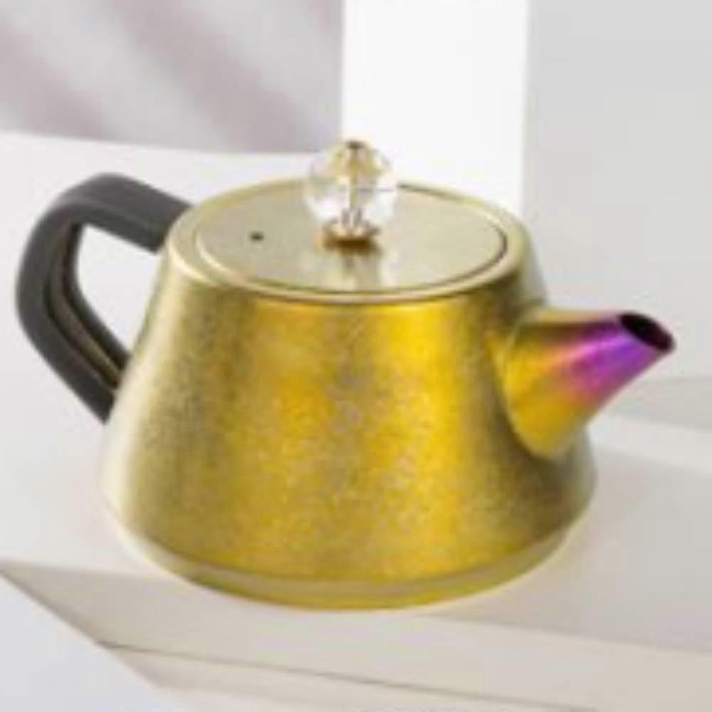 Pure Titanium Kettle Teapot, Outdoor Portable Titanium Kettle Tea Maker Tea Set