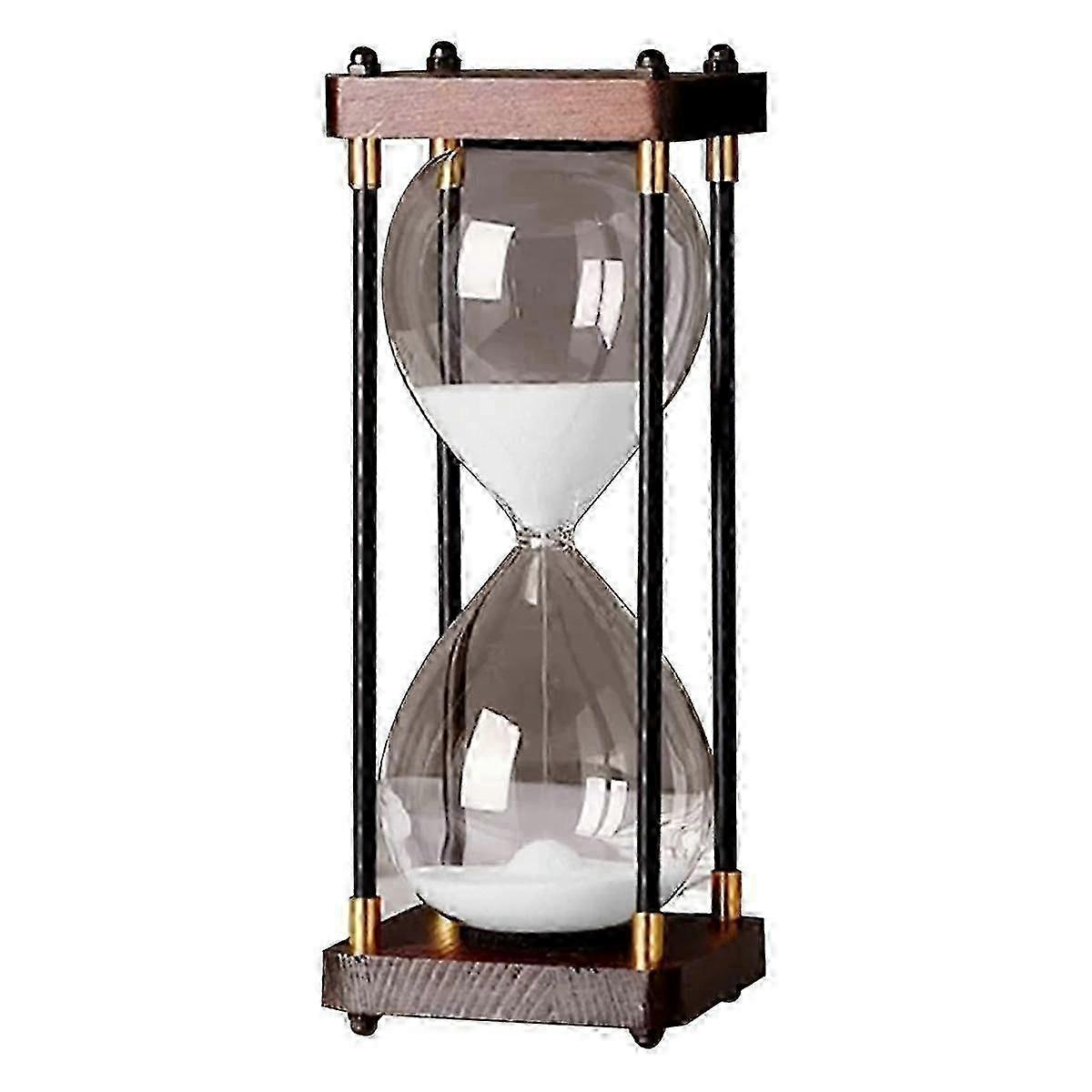 60-Minute Large Hourglass Home Desk Decorative Gift with Colorful Rainbow Glass
